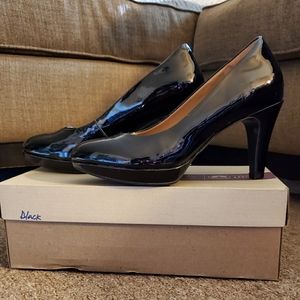 Clark's Soft Cushion Patent Leather Heels